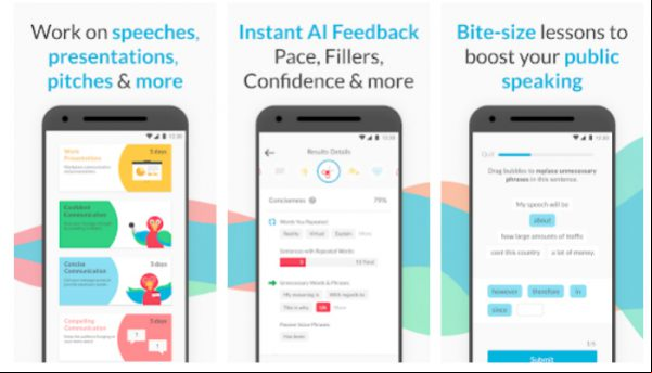 aplicaciones Android hablar público